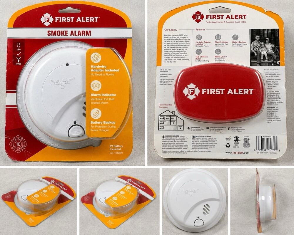 First Alert 1039809 Hardwired Smoke Alarm Battery Backup Adapter NEW Sealed